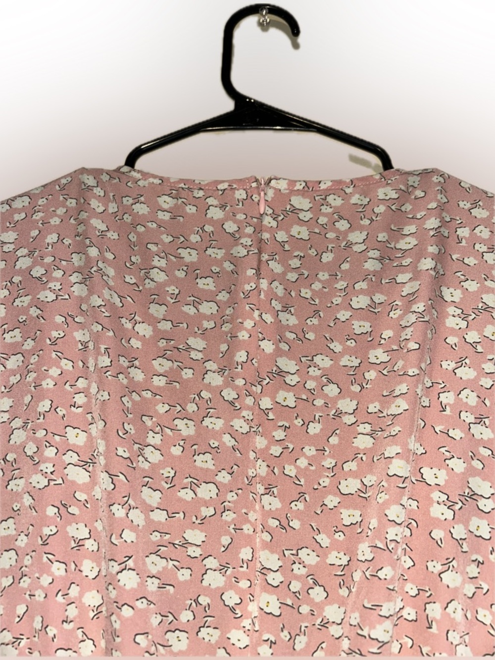 Women’s Dusty Rose Floral Midi Dress - Picture 6 of 6